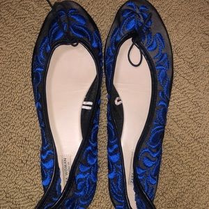 Blue Zara flats